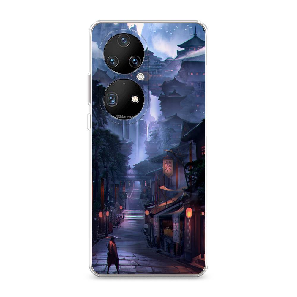 

Чехол Awog на Huawei P50 Pro "Одинокий самурай", Разноцветный, 6105050-10
