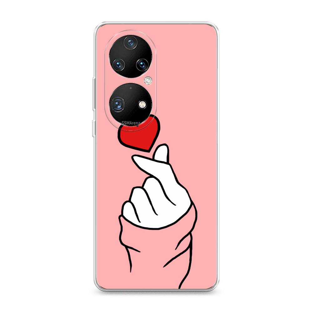 

Чехол Awog на Huawei P50 Pro "Милое сердечко", Разноцветный, 6105050-7