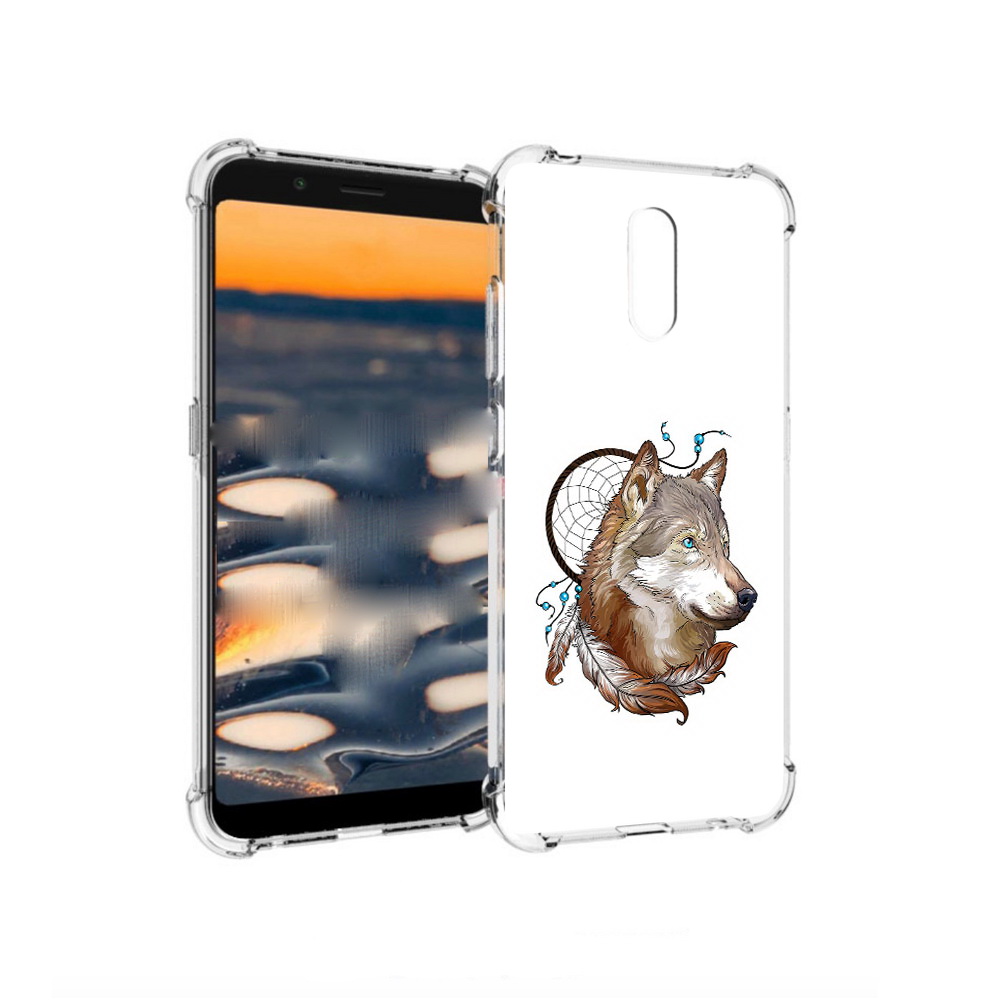 

Чехол MyPads Tocco для Nokia C2 волк и ловец снов (PT227055.113.269), Прозрачный, Tocco