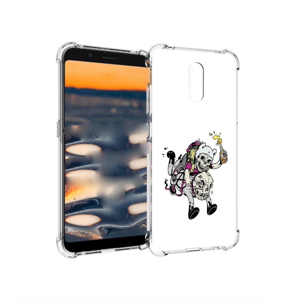 

Чехол MyPads Tocco для Nokia C2 время приключений скелеты (PT227055.113.277), Прозрачный, Tocco