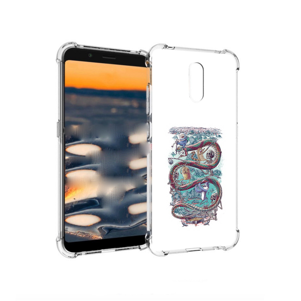 

Чехол MyPads Tocco для Nokia C2 время приключений страшилка (PT227055.113.280), Прозрачный, Tocco