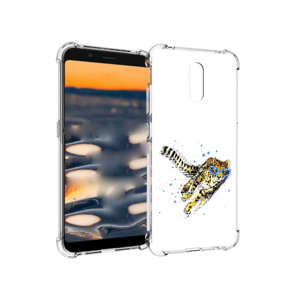 

Чехол MyPads Tocco для Nokia C2 гепард в очках (PT227055.113.287), Прозрачный, Tocco