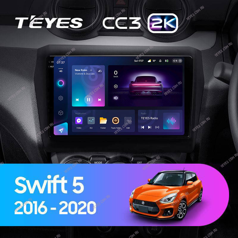 

Штатная магнитола Teyes CC3 2K 4/32 Suzuki Swift 5 (2016-2020), CC3 2K