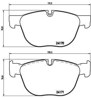 

Тормозные колодки BREMBO P06049