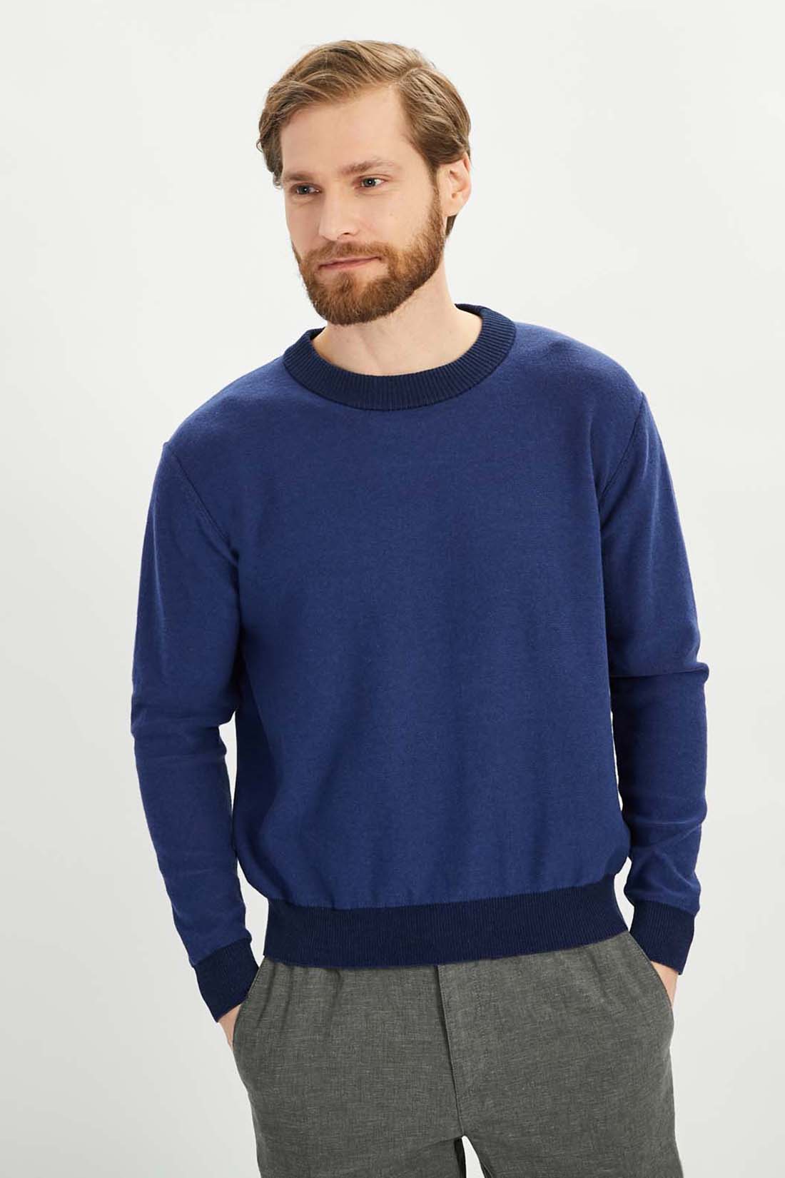 

Джемпер мужской Baon B6322008 синий XL, B6322008