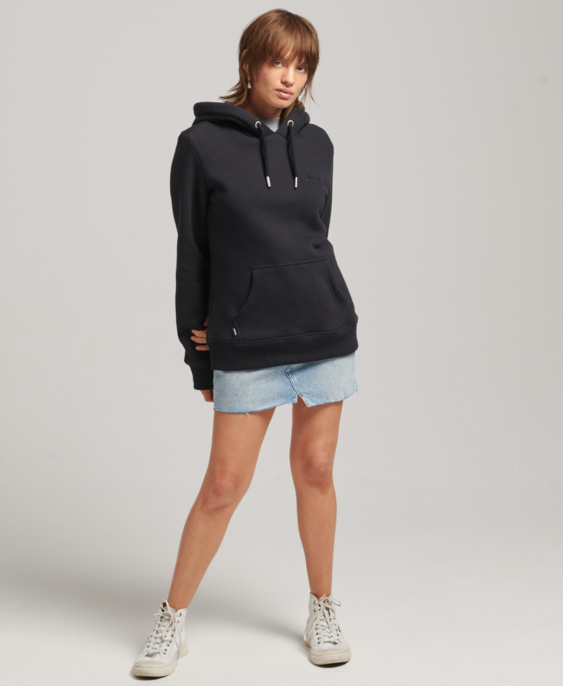

Худи женское Superdry W2011785A черное 8 (UK), Черный, W2011785A