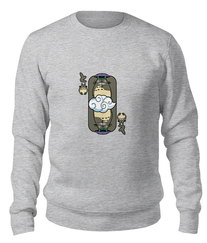 

Свитшот унисекс Printio Totoro (тоторо) серый XS, Totoro (тоторо)