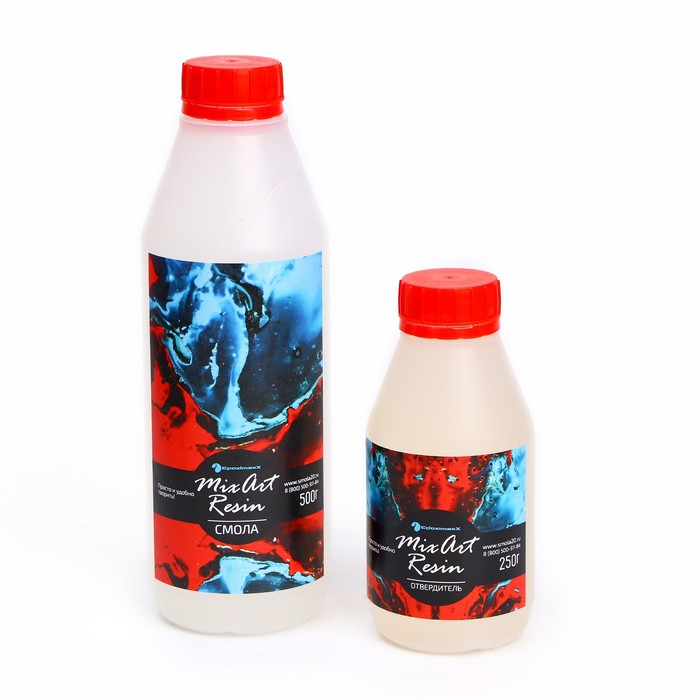 

Эпоксидная смола для рисования «MixArt Resin» прозрачная, 750 г