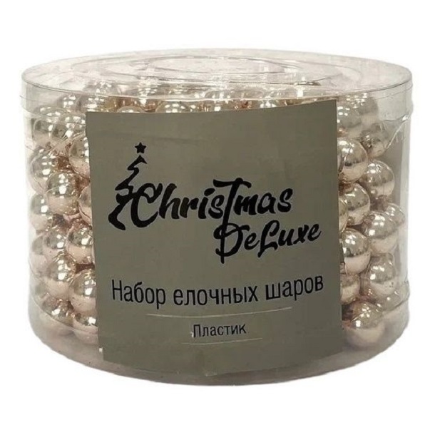 

Бусы новогодние Christmas DeLuxe белый перламутр 5 м