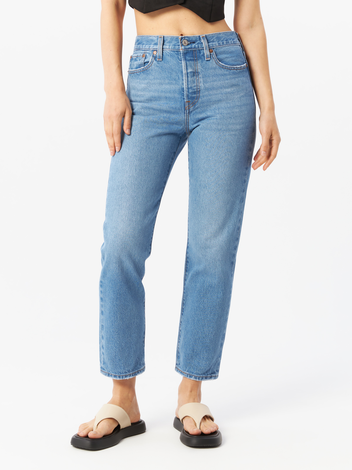 

Джинсы женские Levi's 34964-0144 синие 31-28, Голубой, Wedgie Straight Fit Jeans