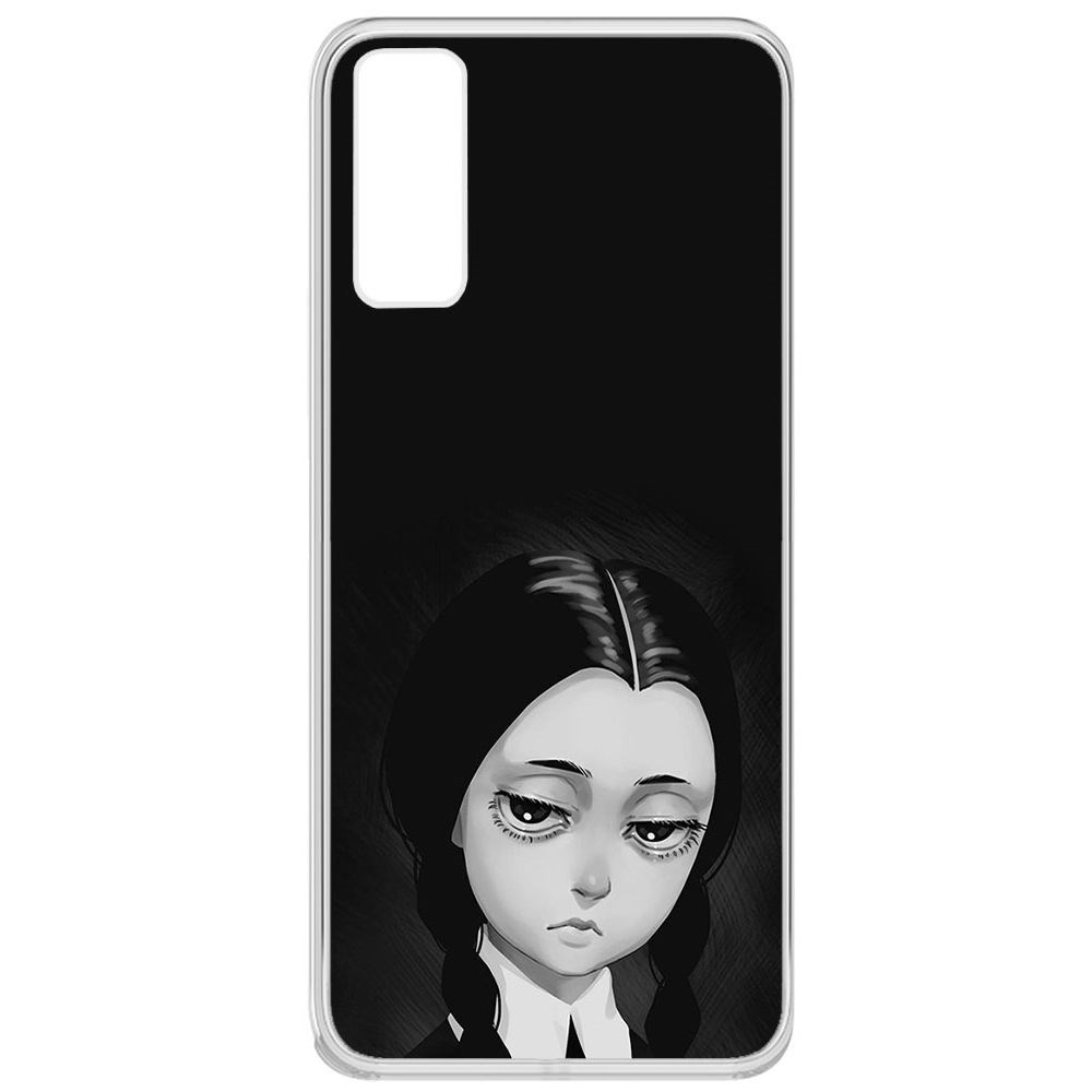 

Чехол-накладка Krutoff Clear Case Уэнсдей Аддамс - Рисованная Уэнсдей для Vivo Y20
