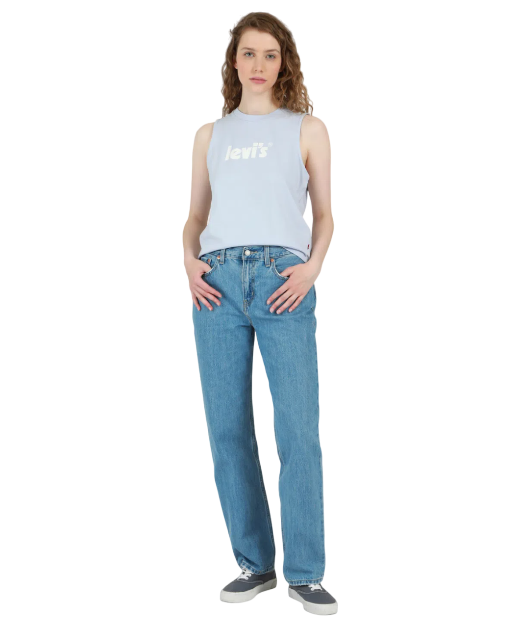 

Джинсы женские Levi's A0964-0010 голубые 28, Голубой, Low Pro Jeans