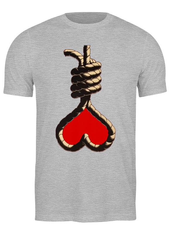 

Футболка женская Printio Love noose серая 2XL, Серый, Love noose