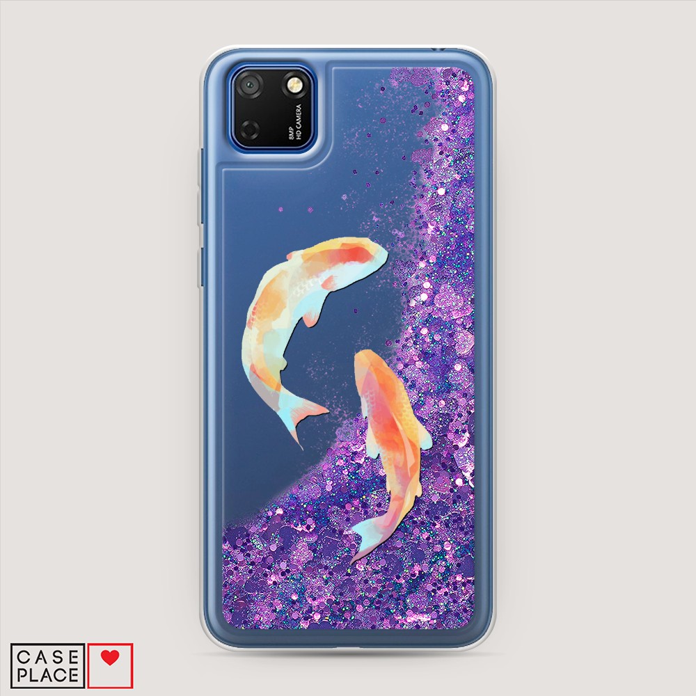 

Чехол Awog на Honor 9S/Huawei Y5p "Акварельные карпы", Разноцветный, 6102692-1