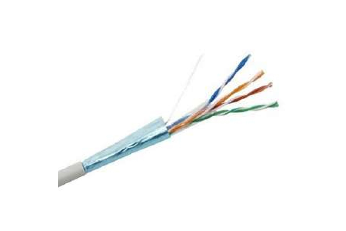 

Кабель витая пара F/UTP кат.5E 4х2х24AWG solid CCA PVC сер. (м) Net.on 01-1001, Серый