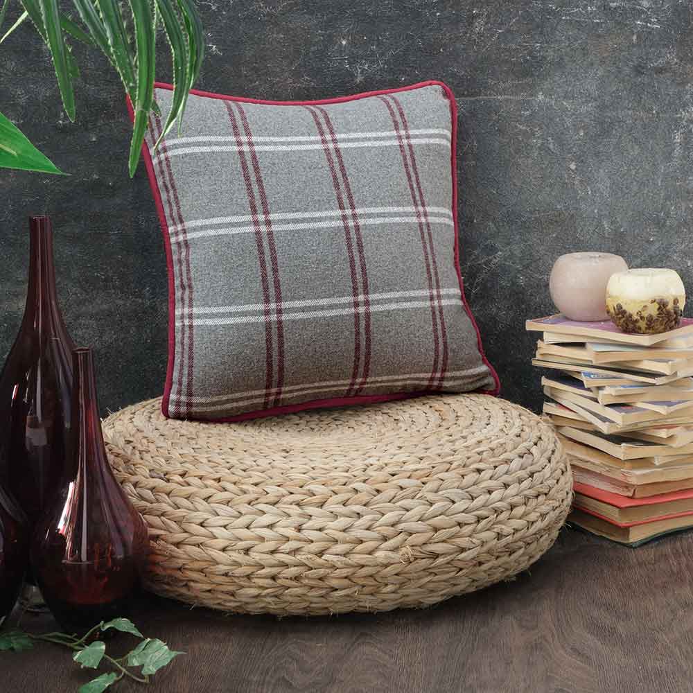 фото Чехол для подушки arya 45x45 hos красный, серый arya home collection
