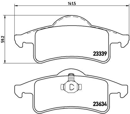 

Тормозные колодки BREMBO P37006