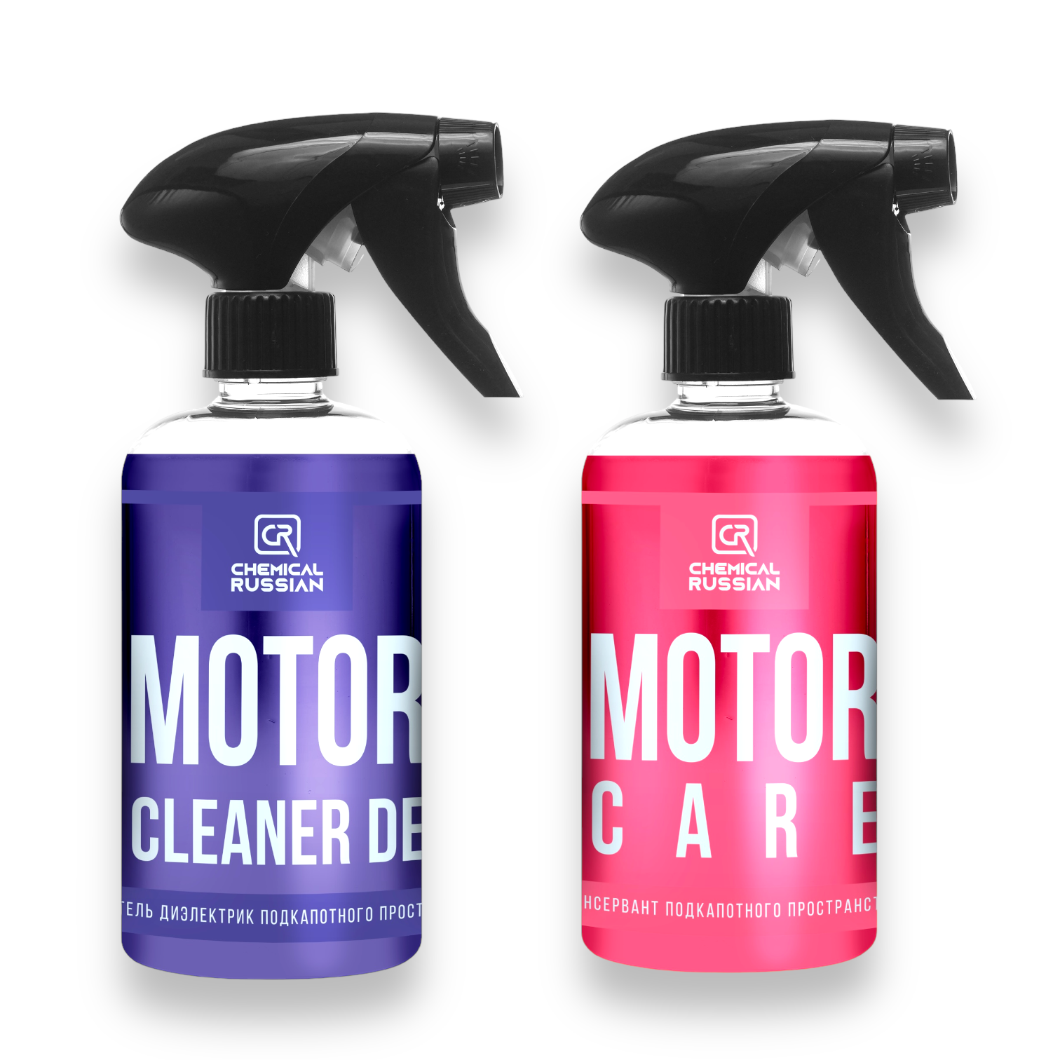 Комплект для очистки мотора Chemical Russian Motor Cleaner DE + Motor Care 500+500 мл