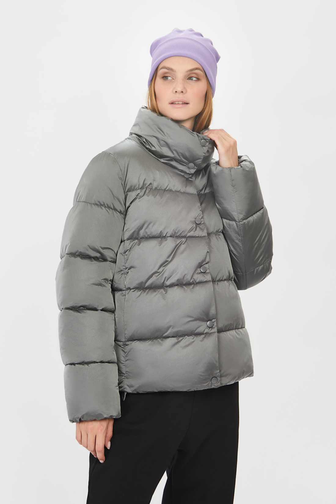 

Куртка женская baon B041514 серая XXL, B041514