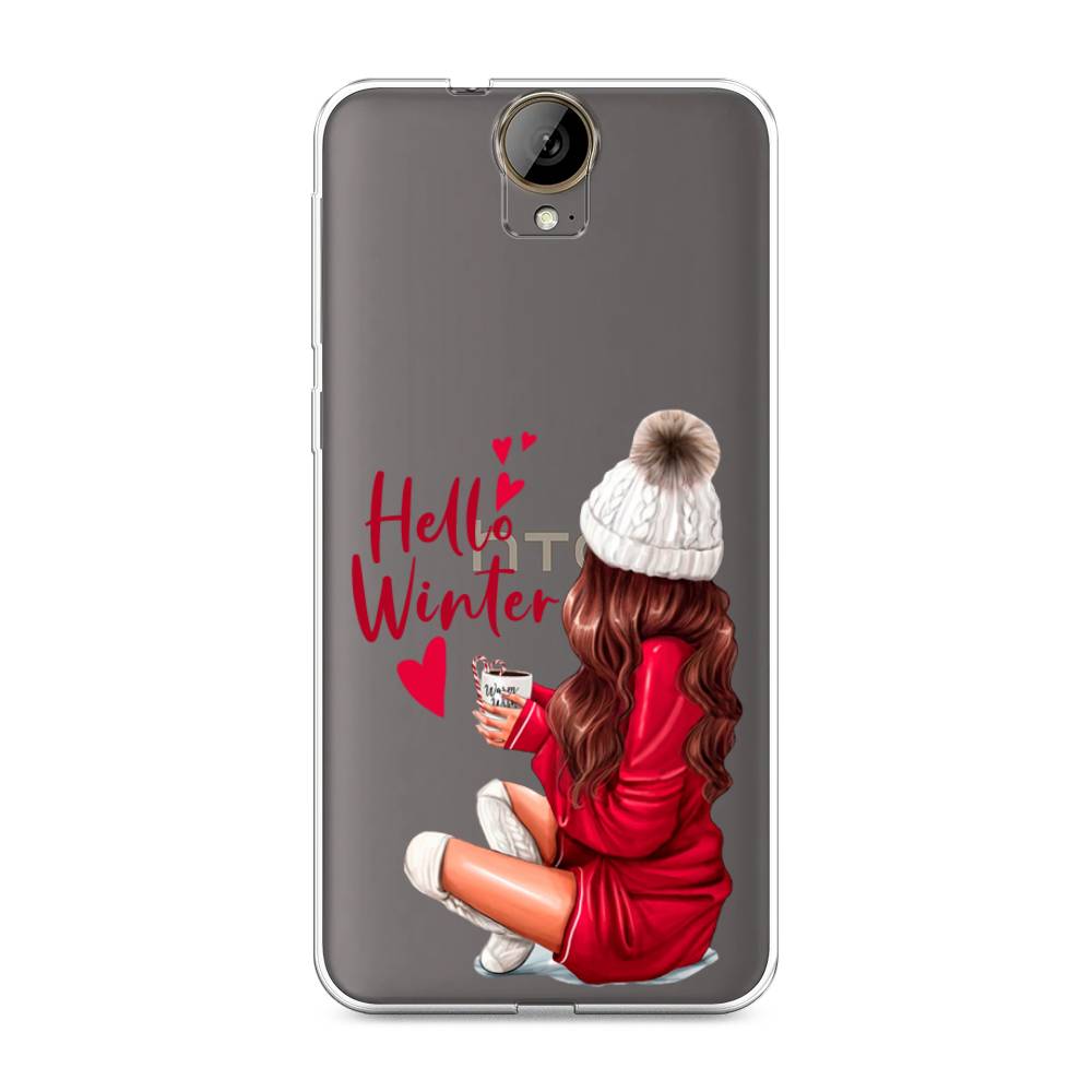 

Чехол на HTC One E9 Plus "Hello winter", Красный;белый;коричневый, 102250-5