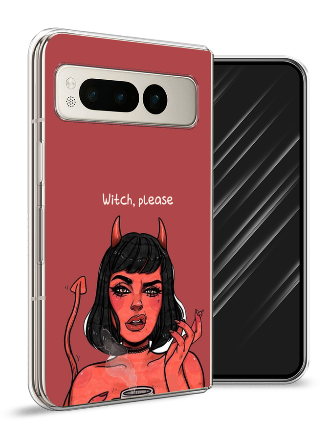 

Чехол Awog на Google Pixel Fold "Evil Girl", Бордовый;черный, 271850-1