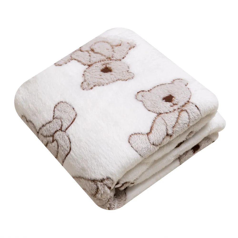 

Плед Baby Nice 100х150 см Мишки на белом GV32384/1, Бежевый;белый, Мишки на белом