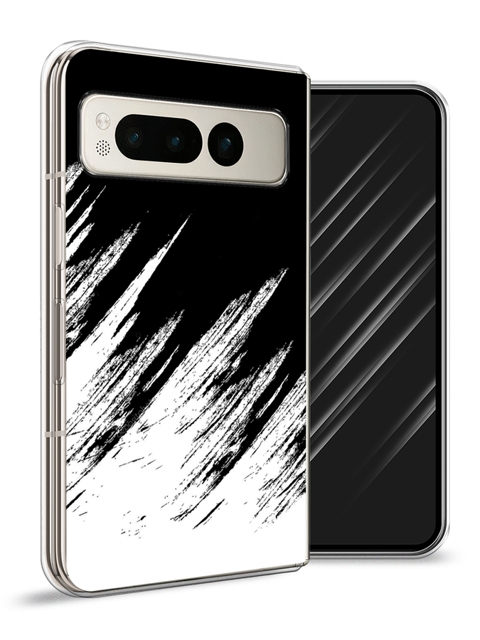

Чехол Awog на Google Pixel Fold "Черно белые брызги", Черный;белый;бежевый, 271850-1