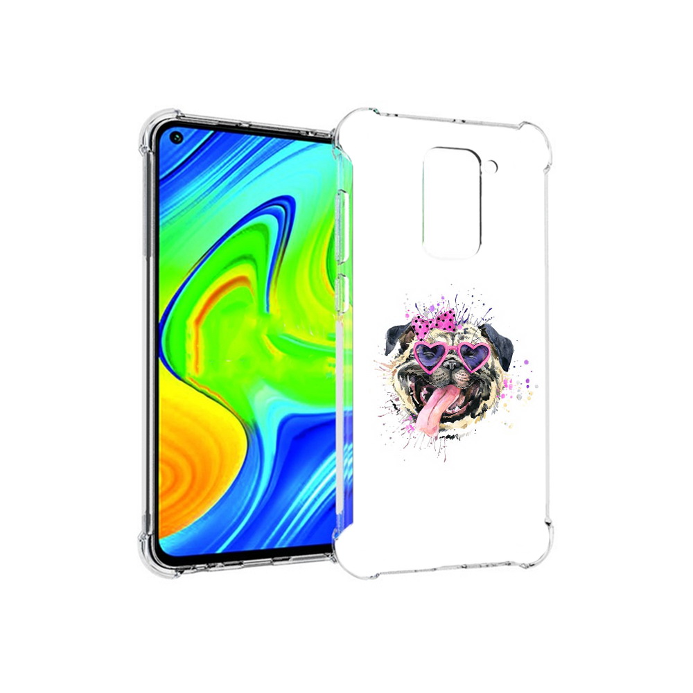 

Чехол MyPads Tocco для Xiaomi Redmi Note 9 Веселая собака (PT150805.258.43), Прозрачный, Tocco