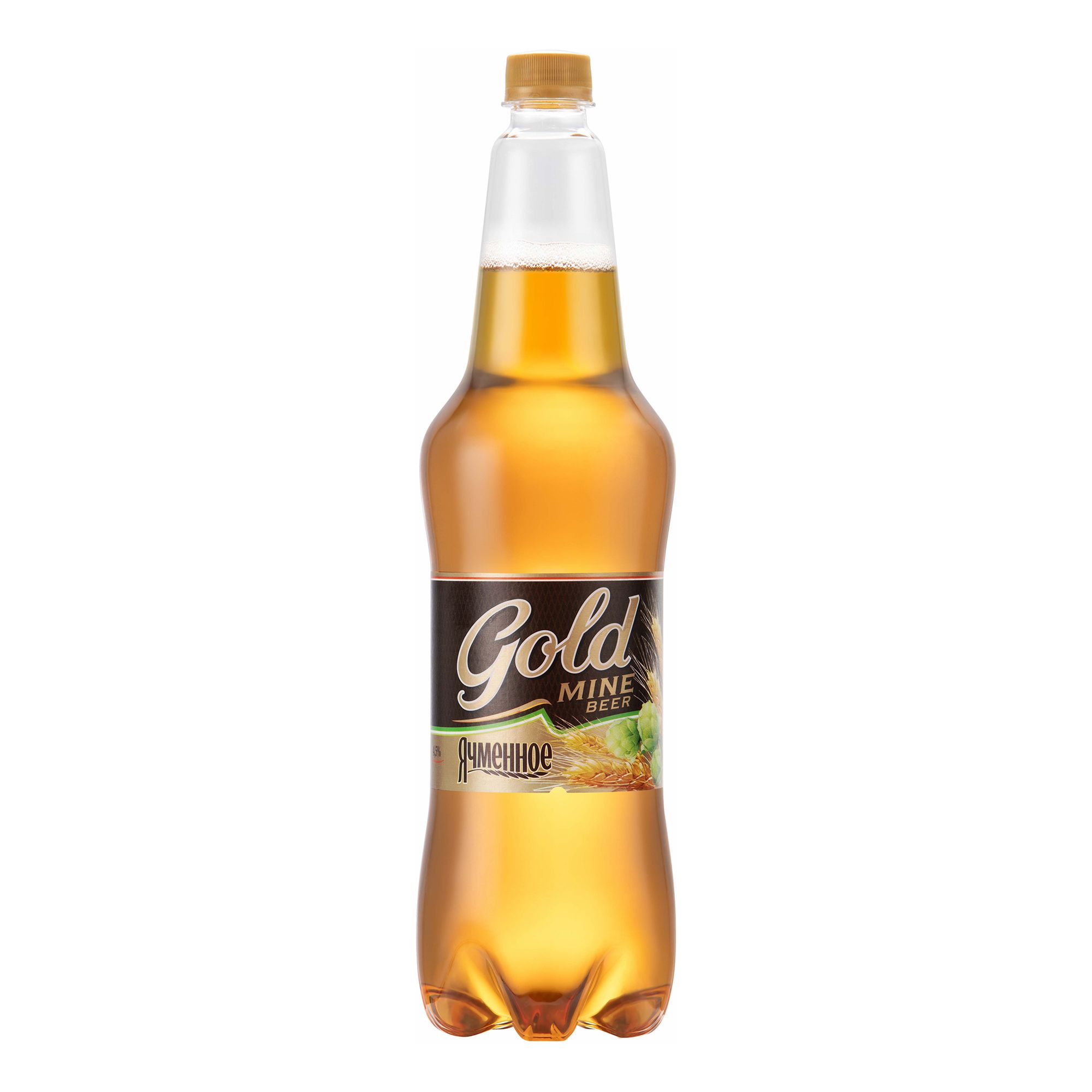 

Пиво Gold Mine Beer Ячменное светлое фильтрованное пастиризованное 4,5% 1,15 л