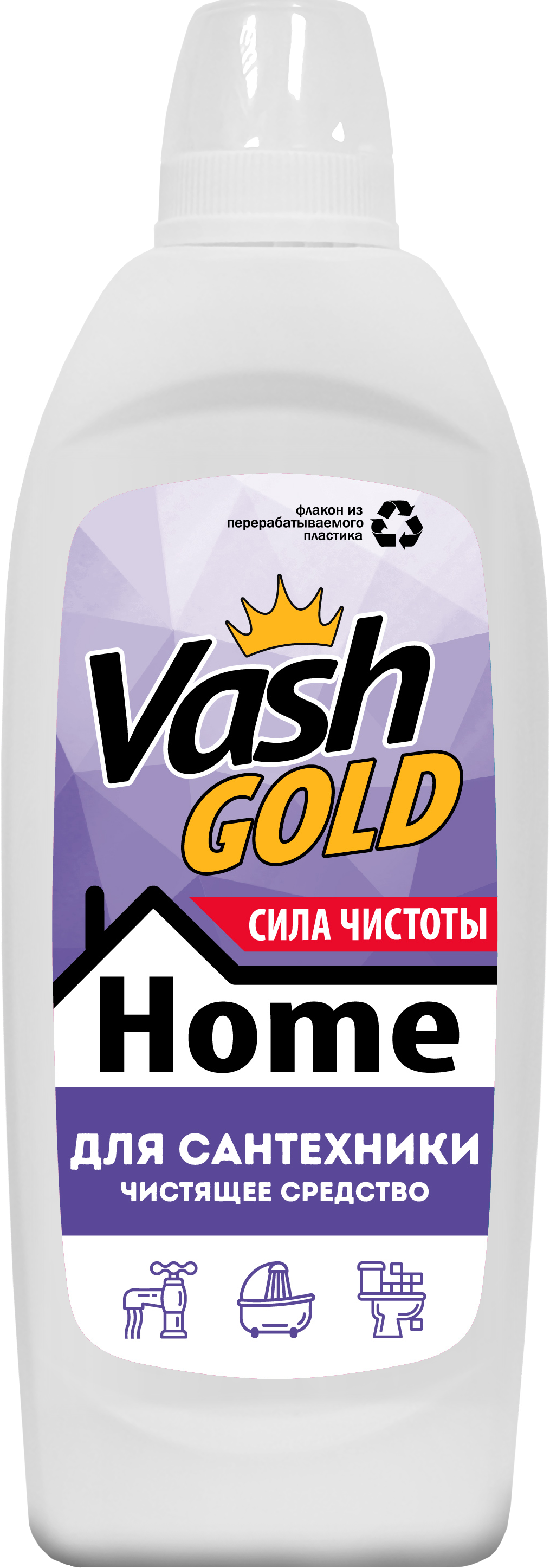 Средство для чистки сантехники, 480 мл Vash Gold Home
