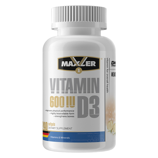 Maxler Vitamin D3 600 МЕ (15 мкг), 240 капс
