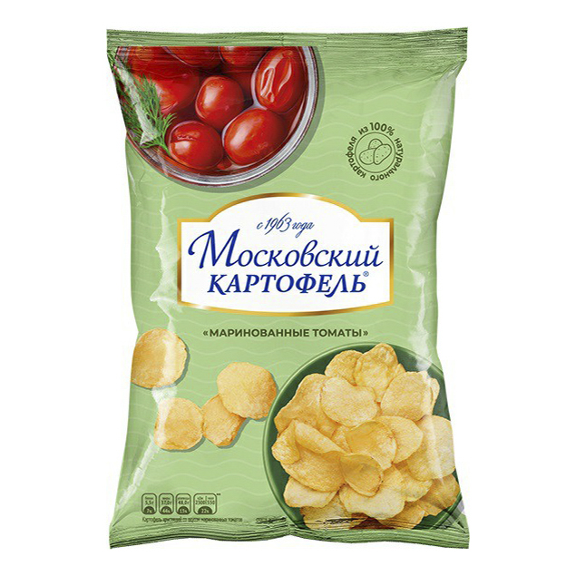 

Чипсы картофельные Московский картофель со вкусом маринованных томатов 60 г