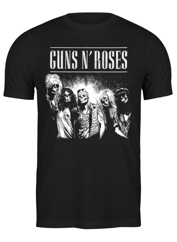 

Футболка мужская Printio Guns n' roses черная 3XL, Черный, Guns n' roses