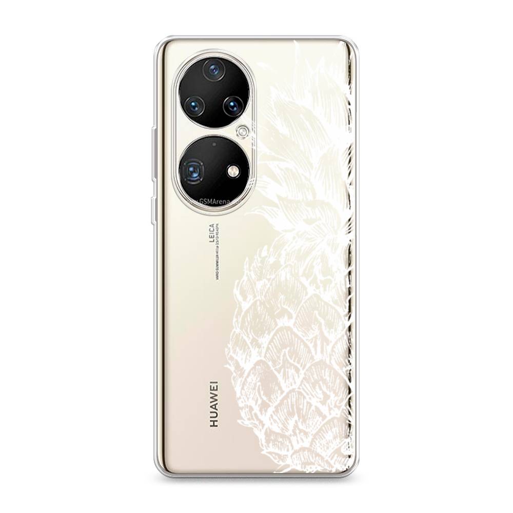 

Чехол Awog на Huawei P50 Pro "Ананас графика белая", Разноцветный, 6105050-10