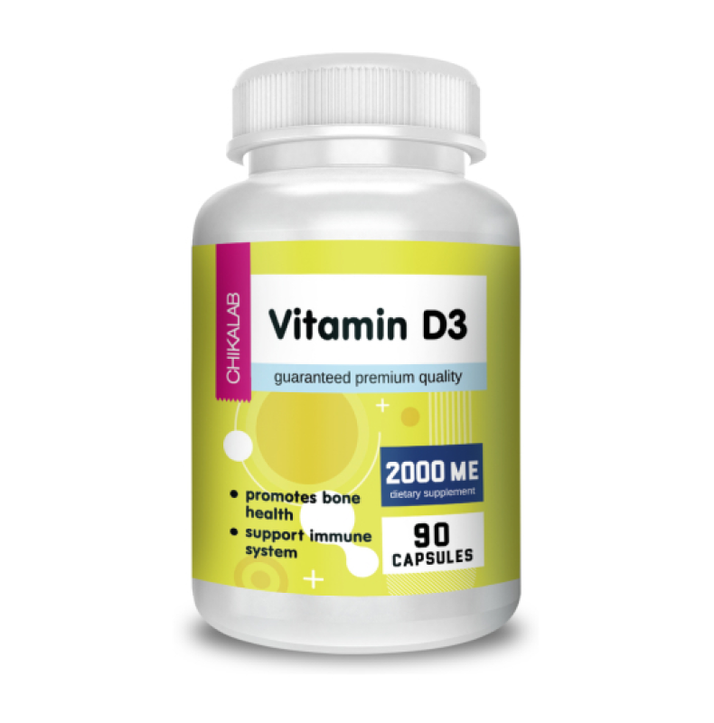 Chikalab Витамин D3 2000 МЕ, 90 капс