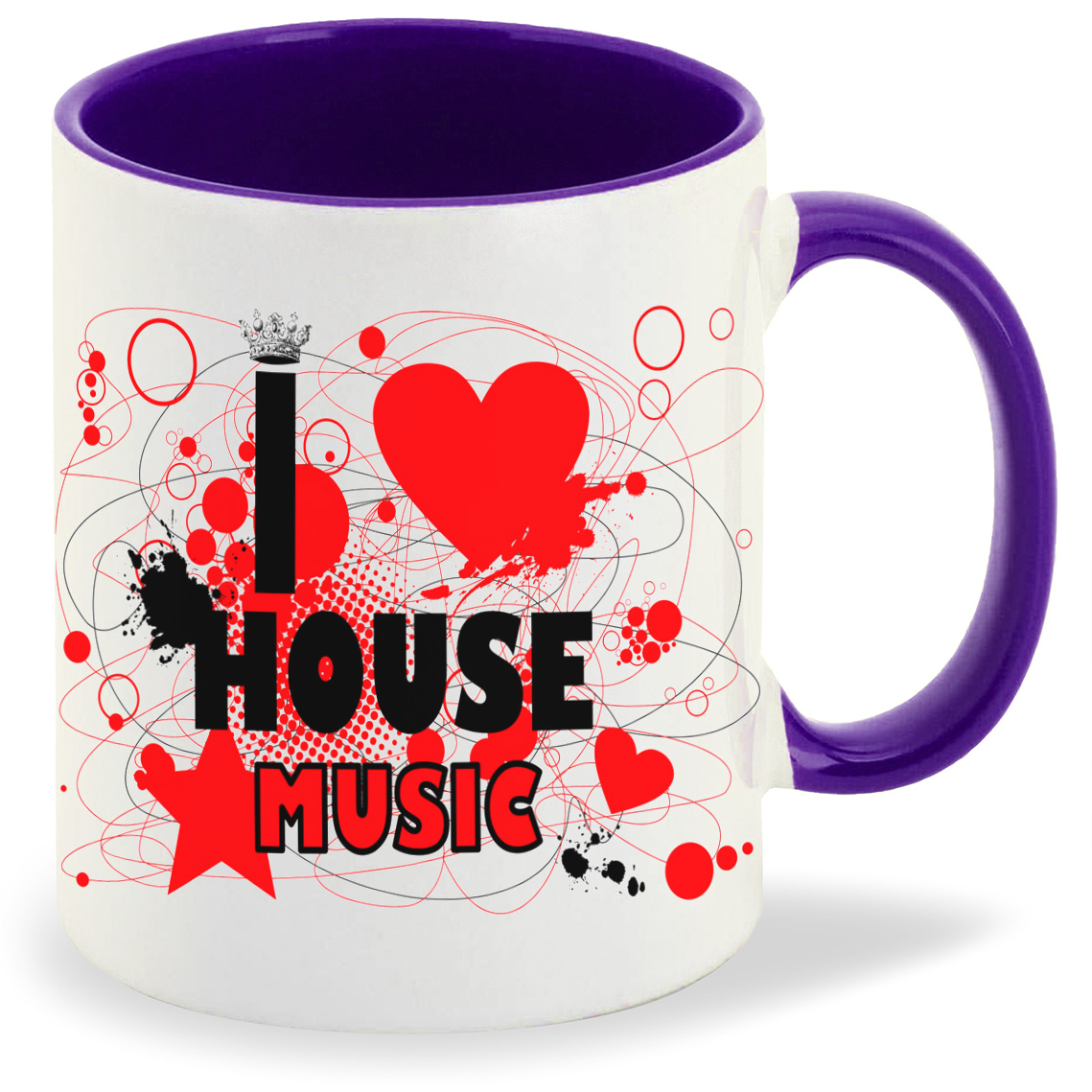 

Кружка CoolPodarok I love house music, I love house music