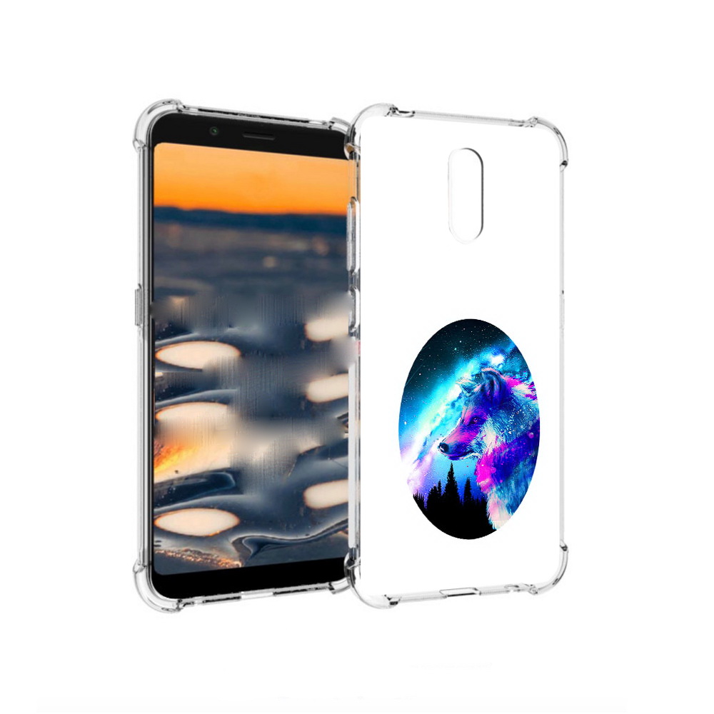 

Чехол MyPads Tocco для Nokia C2 голубой волк (PT227055.113.293), Прозрачный, Tocco