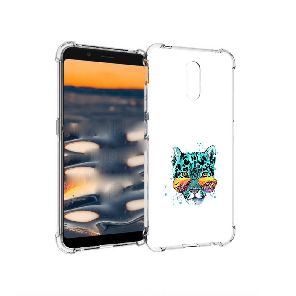 

Чехол MyPads Tocco для Nokia C2 голубой лео (PT227055.113.294), Прозрачный, Tocco