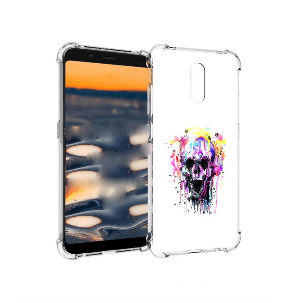 

Чехол MyPads Tocco для Nokia C2 граффити череп (PT227055.113.298), Прозрачный, Tocco