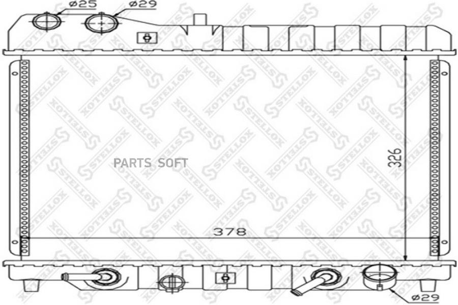 

Радиатор охлаждения 1026668SX Stellox 1026668sx