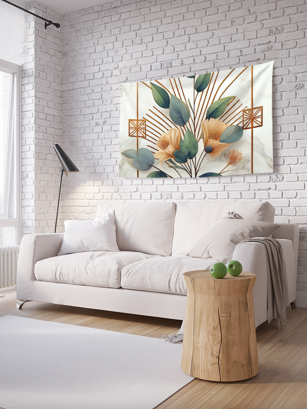 

Фотопанно JoyArty Листья на мраморе 150х200, tpg_sd2726_150x200