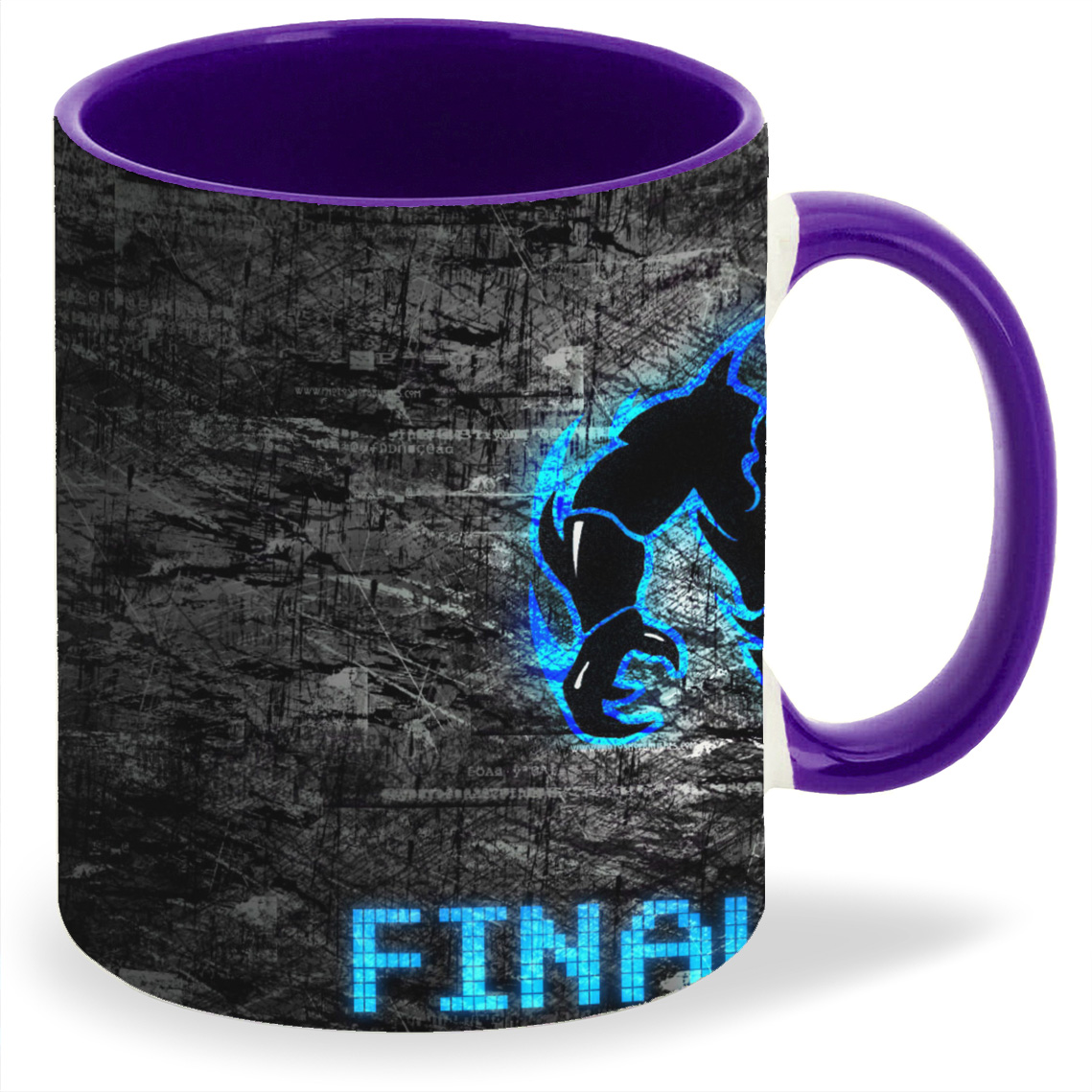 

Кружка CoolPodarok Finalboos логотип серый фон, Finalboos логотип серый фон