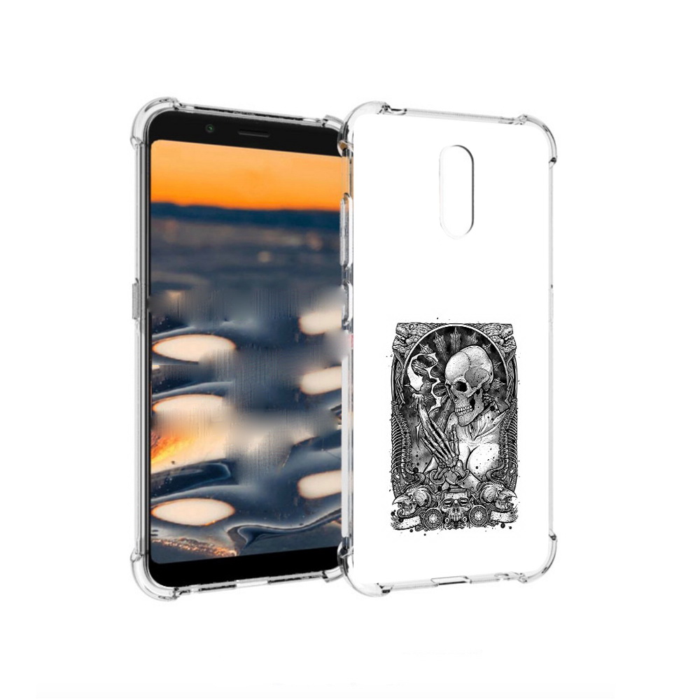 

Чехол MyPads Tocco для Nokia C2 девушка скелет (PT227055.113.316), Прозрачный, Tocco