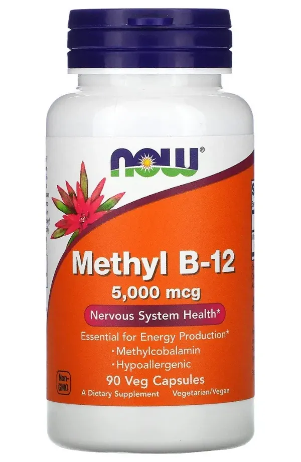 NOW Methyl B-12 5000 мкг, 90 капс