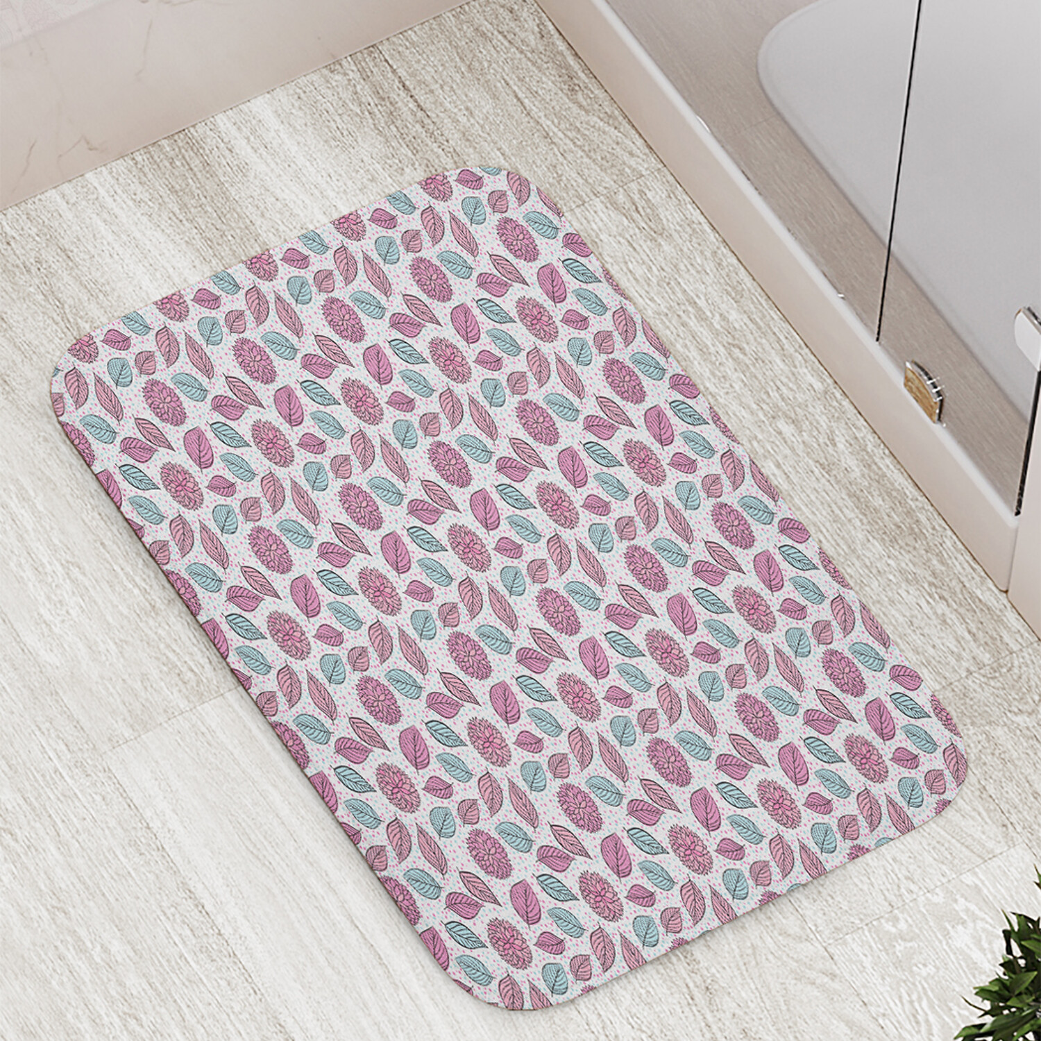 

Коврик противоскользящий JoyArty "Осенний цвет" для ванной сауны бассейна 77х52 см, Осенний цвет