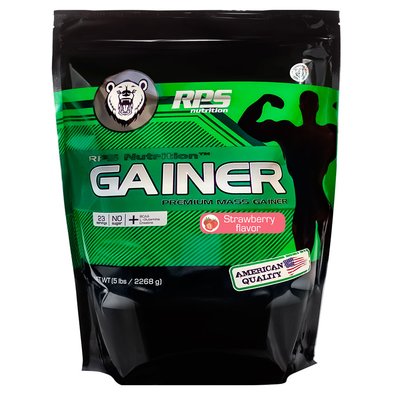 RPS Nutrition Premium Mass Gainer, 2270 г, вкус: клубника