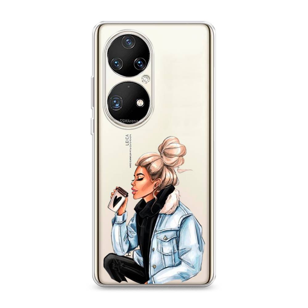 

Чехол Awog на Huawei P50 Pro "Cute girl", Разноцветный, 6105050-7