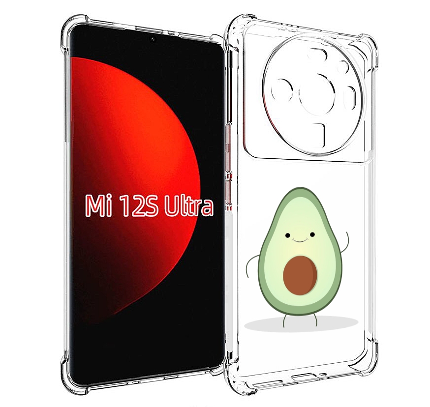 

Чехол MyPads Авокадик для Xiaomi 12S Ultra, Прозрачный, Tocco