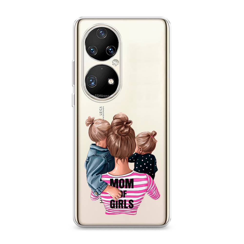 

Чехол Awog на Huawei P50 Pro "Mom of Girls", Разноцветный, 6105050-6