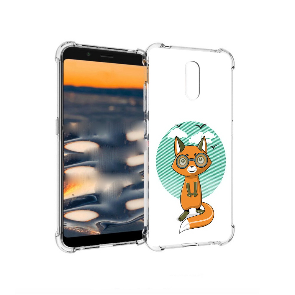 

Чехол MyPads Tocco для Nokia C2 задумчивая лиса (PT227055.113.348), Прозрачный, Tocco
